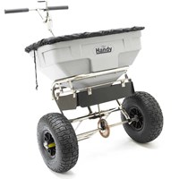 Handy THSSALT Stainless Steel Push Feed, Grass and Salt Broadcast Spreader Handy THSSALT Stainless Steel Push Feed, Grass and Salt Broadcast Spreader