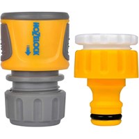Hozelock Soft Touch Threaded Tap and Hose Pipe End Connector Set Hozelock Soft Touch Threaded Tap and Hose Pipe End Connector Set
