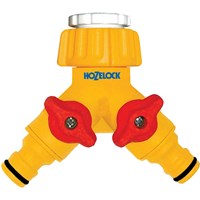 Hozelock Plastic Dual Threaded Tap Hose Pipe Connector Hozelock Plastic Dual Threaded Tap Hose Pipe Connector