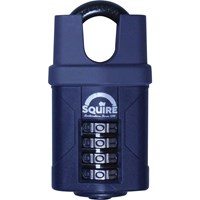 Henry Squire Push Button Combination Padlock Closed Shackle