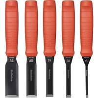 Hultafors 5 Piece Scandinavian Bevel Edge Butt Wood Chisel Set
