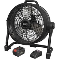 Sealey HVD16C 20v Cordless High Velocity Drum Fan Sealey HVD16C 20v Cordless High Velocity Drum Fan