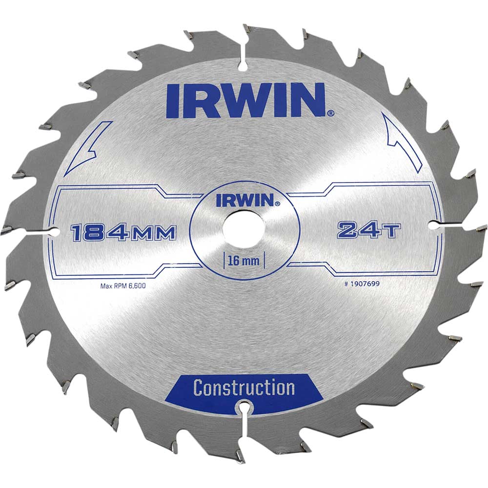 Irwin Aluminium Non-Ferrous Metal Saw Blade 184Mm 24T 16Mm Size 24