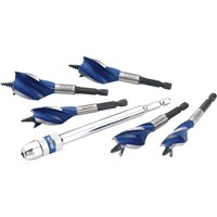 Irwin 5 Piece 6X Blue Groove Stubby Wood Bit Set