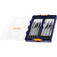 Irwin 8 Piece Blue Groove 4X Flat Drill Bit Set