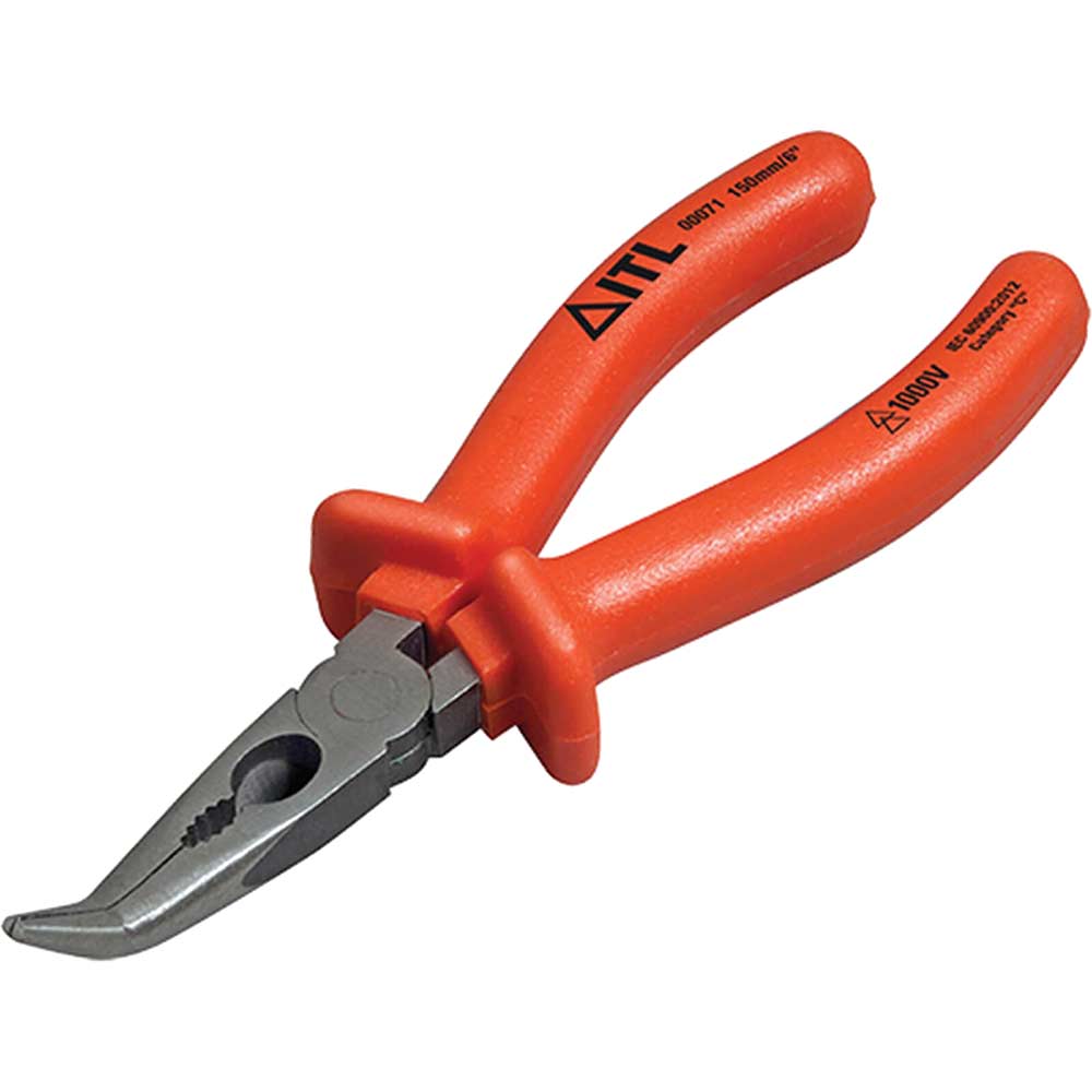 Itl Insulated Bent Nose Pliers 150Mm Size 3