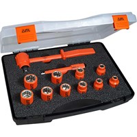 ITL 12 Piece 3/8" Drive Insulated Socket Set Metric & Imperial ITL 12 Piece 3/8" Drive Insulated Socket Set Metric & Imperial