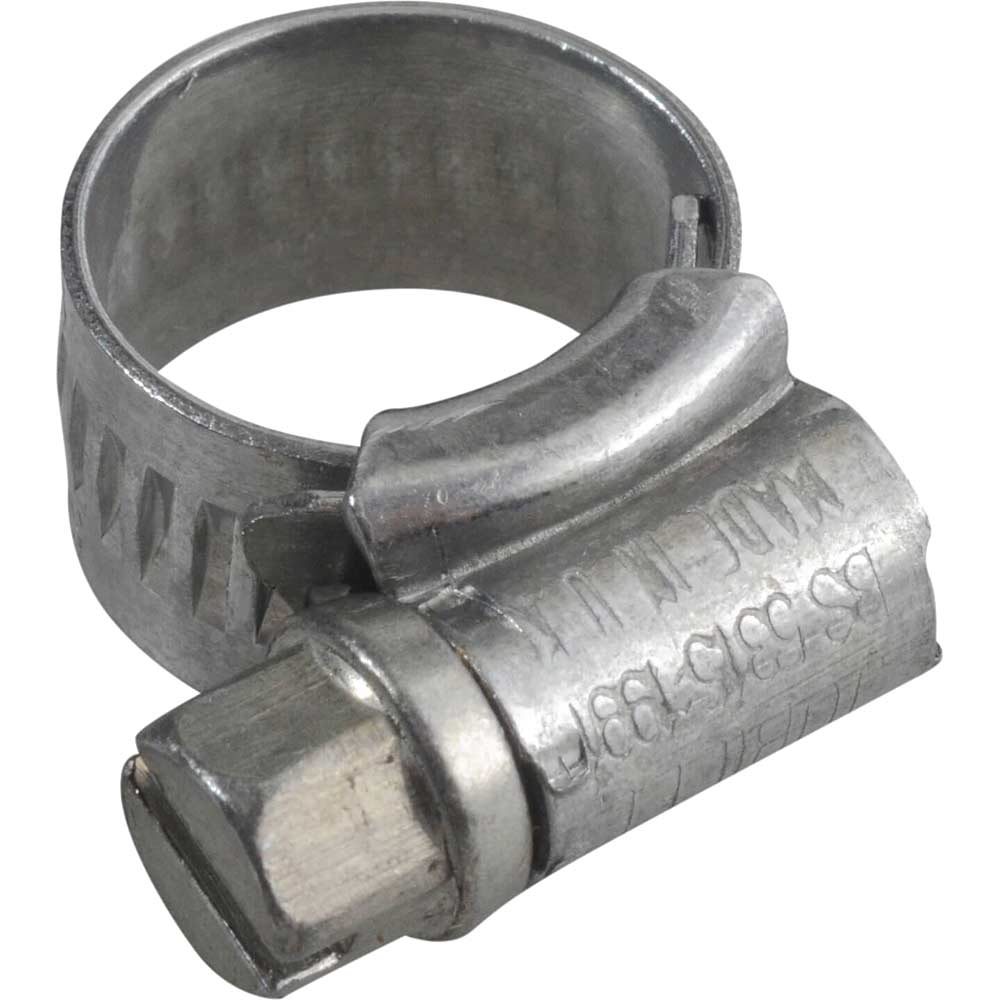 Jubilee Zinc Plated Hose Clip 9.5Mm - 12Mm Pack Of Size 1