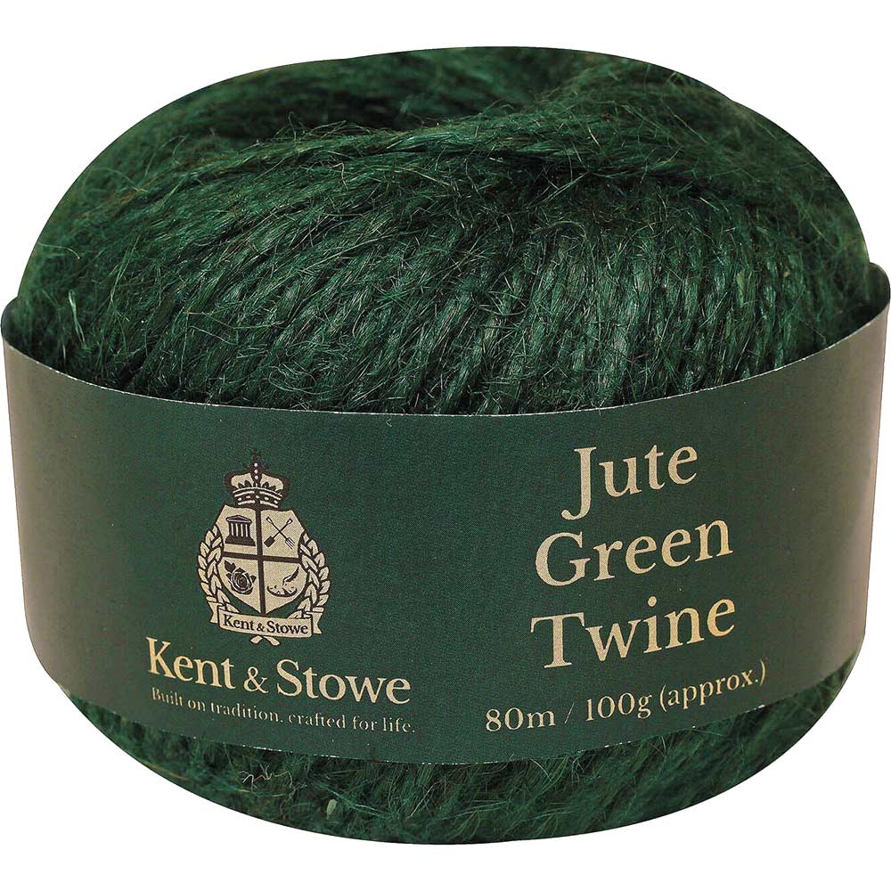 Kent And Stowe Green Jute Garden Twine 80M