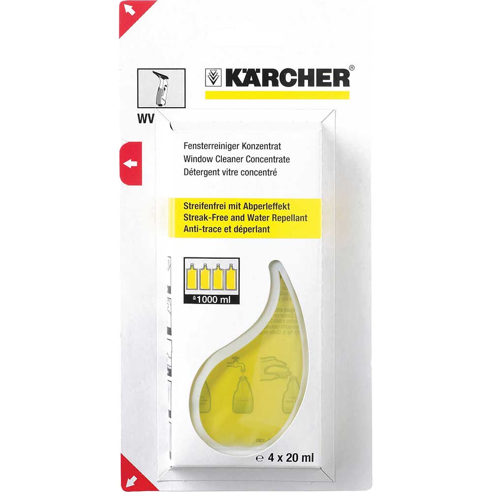 Karcher Concentrated Glass Cleaner 20ml for Karcher Window Vacs