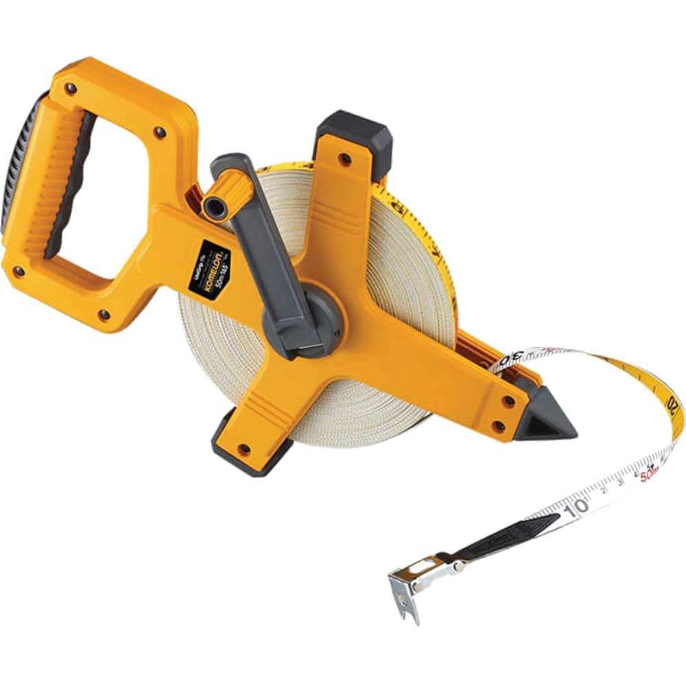 Komelon Unigrip Fibreglass Tape Measure Imperial & Metric / 50M 13Mm 165Ft