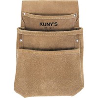 Kunys 3 Pocket Split Grain Leather Drywall Pouch Kunys 3 Pocket Split Grain Leather Drywall Pouch