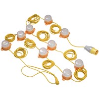 Lighthouse 10 LED Festoon Lights on 22 Metre Cable 
