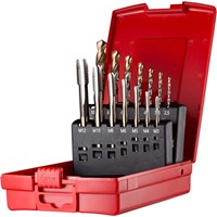 Dormer L114 No 114 14 Piece Hss Metric Tap and Drill Set Dormer L114 No 114 14 Piece Hss Metric Tap and Drill Set
