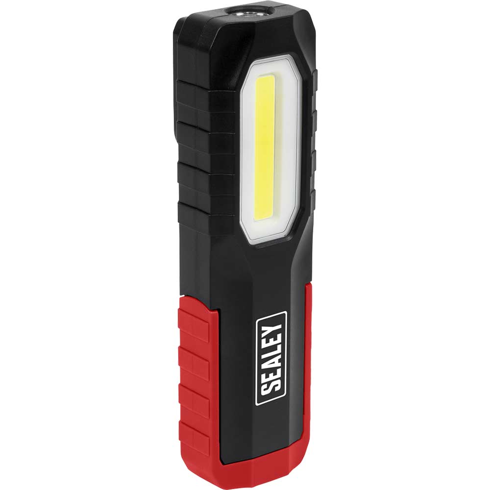 Sealey Black / Red Rechargeable 3 In 1 Led Inspection Light Torch 3In