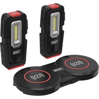 Sealey 2 Piece Inspection Light Set with Wireless Charging Base Sealey 2 Piece Inspection Light Set with Wireless Charging Base