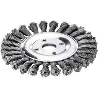 Lessmann 0.5 Steel Wire Knot Wheel Brush Lessmann 0.5 Steel Wire Knot Wheel Brush