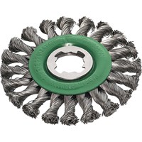 Lessmann X Lock Non Sparking Stainless Steel Knotted Wire Wheel  Lessmann X Lock Non Sparking Stainless Steel Knotted Wire Wheel
