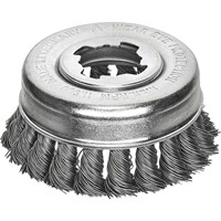 Lessmann X Lock Non Sparking Knotted Wire Cup Brush  Lessmann X Lock Non Sparking Knotted Wire Cup Brush
