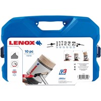 Lenox 10 Piece Plumbers Hole Saw Set  Lenox 10 Piece Plumbers Hole Saw Set