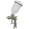 Sealey LVLP Gravity Feed Set Up Air Spray Gun 