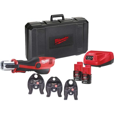 Milwaukee M12 HPT 12v Cordless Hydraulic Press Tool and U Jaws