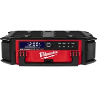 Milwaukee M18 PRCDAB+ 18v Cordless Packout Radio and Battery Charger  Milwaukee M18 PRCDAB+ 18v Cordless Packout Radio and Battery Charger