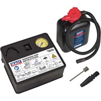Sealey 12v Tyre Inflator and Emergency Puncture Repair Sealant Kit Sealey 12v Tyre Inflator and Emergency Puncture Repair Sealant Kit