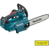 Makita DUC256 Twin 18v LXT Cordless Brushless Top Handle Chainsaw 250mm