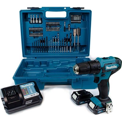 Makita HP333DWAX1 12v CXT Combi Drill Accessory Set