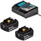 Makita DC18RC 18v Charger and 2 Li-ion Batteries 5ah 