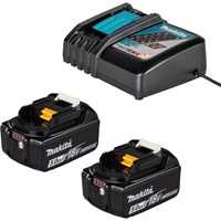 Makita DC18RC 18v Charger and 2 Li-ion Batteries 5ah  Makita DC18RC 18v Charger and 2 Li-ion Batteries 5ah