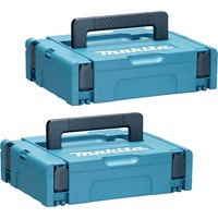 Makita 2 Piece 821549-5 Type 1 MakPac Connector Stackable Power Tool Case Set