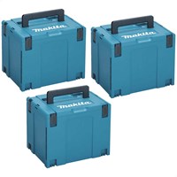 Makita 3 Piece 821552-6 Type 4 MakPac Connector Stackable Power Tool Case Set Makita 3 Piece 821552-6 Type 4 MakPac Connector Stackable Power Tool Case Set