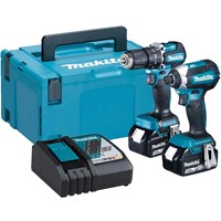 Makita DLX2460TJ 18v LXT Cordless Brushless Combi Drill and Impact Driver Kit Makita DLX2460TJ 18v LXT Cordless Brushless Combi Drill and Impact Driver Kit