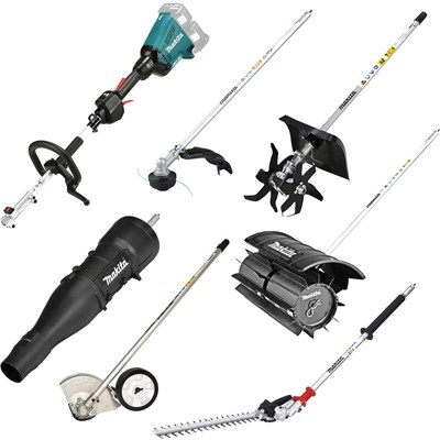 Makita DUX60 Twin 18v LXT Cordless Brushless Split Shaft Garden Multi Tool Set