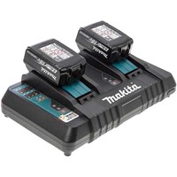 Makita DC18RD 18v Twin Charger and 2 Li-ion Batteries 5ah Makita DC18RD 18v Twin Charger and 2 Li-ion Batteries 5ah