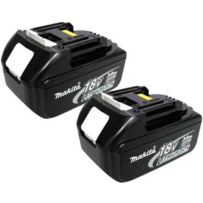 Makita BL1830B 18v Cordless Li-ion Battery 3ah Pack of 2