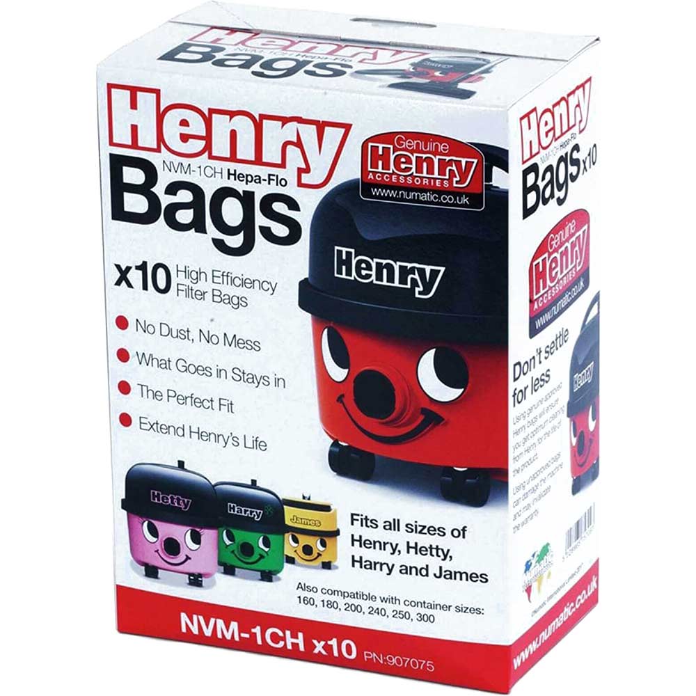 Numatic Hvr200 Henry Hoover Filter Dust Bags Size 3