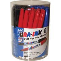 Markal Dura Ink 15 Fine Bullet Tip Permanent Marker Pen Tub