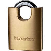 Masterlock Solid Brass Padlock and Closed Shackle Masterlock Solid Brass Padlock and Closed Shackle