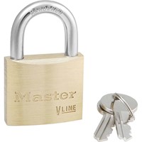 Masterlock V Line Brass Padlock Keyed Alike