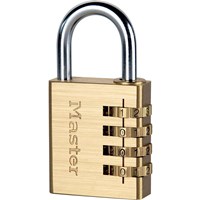 Masterlock Brass Finish Combination Padlock