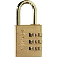 Masterlock Brass Finish Combination Padlock Masterlock Brass Finish Combination Padlock