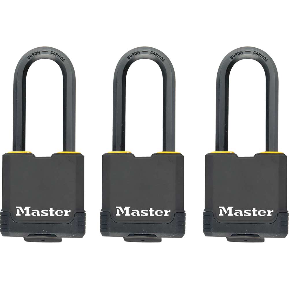 Masterlock Excell Weather Tough Padlock Pack Of Keyed Alike 48Mm Standard Size 3