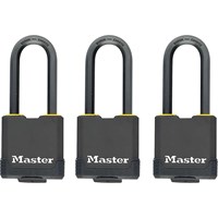 Masterlock Excell Weather Tough Padlock Pack of 3 Keyed Alike Masterlock Excell Weather Tough Padlock Pack of 3 Keyed Alike