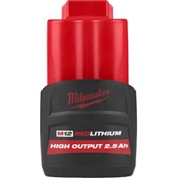 Milwaukee M12 HB2.5 12v Cordless High Output Li-ion Battery 2.5ah Milwaukee M12 HB2.5 12v Cordless High Output Li-ion Battery 2.5ah