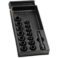 Facom 15 Piece 1/2" Drive Hexagon Impact Socket Set Metric in Module Tray