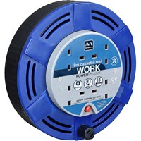 Masterplug 4 Socket Thermal Cut Out Cassette Cable Extension Reel 240v