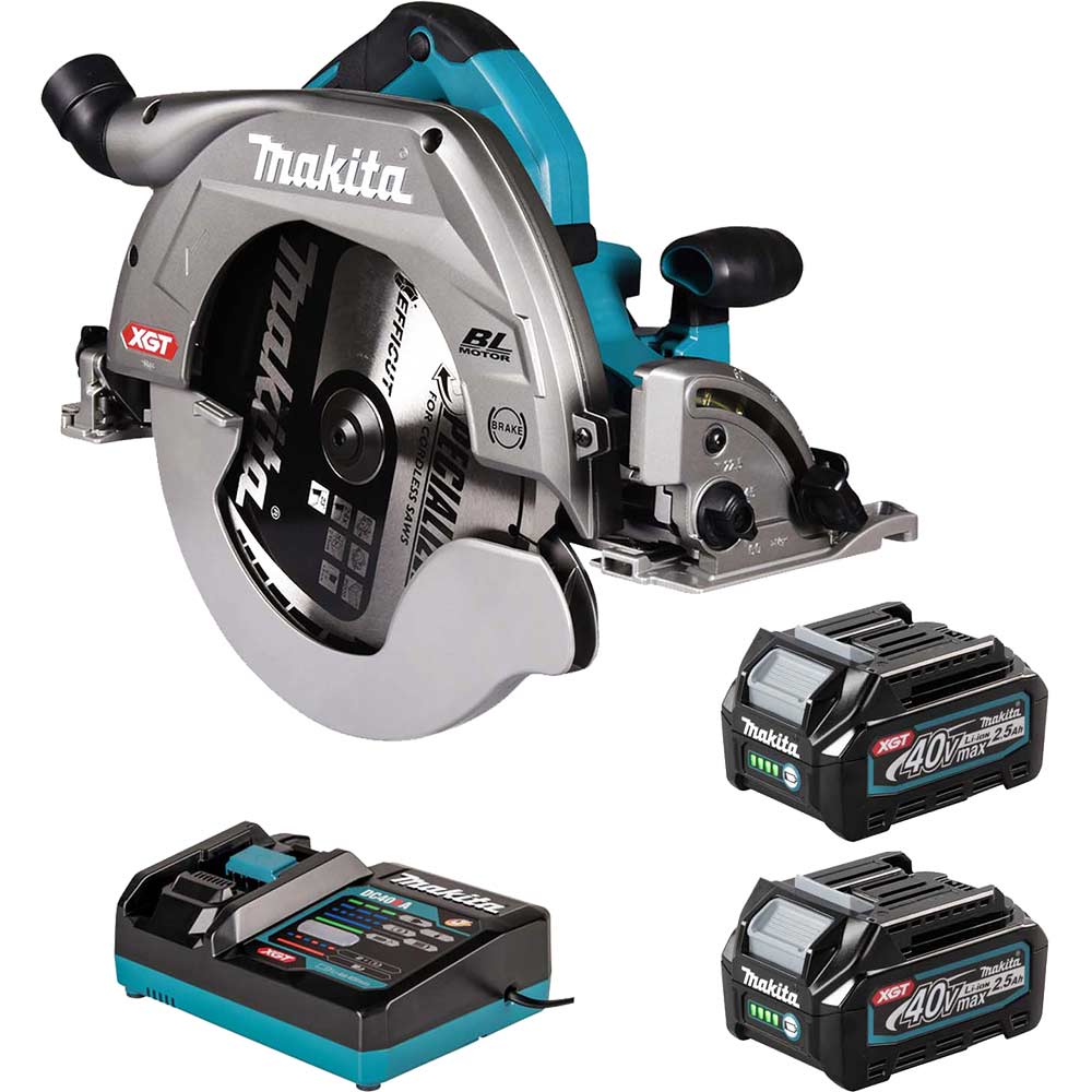Makita Light Hs011g 40V Max Xgt Cordless Brushless Circular Saw 260Mm Extra Large